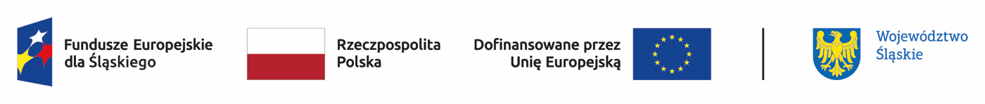Fundusze Europejskie dla Śląskiego, Rzeczpospolita Polska, Dofinansowane przez Unię Europejską, Województwo Śląskie